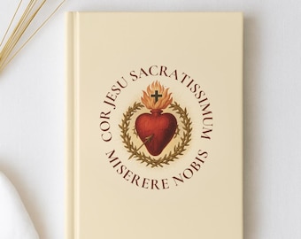 Sacred Heart of Jesus Prayer Journal, Catholic Devotional Diary