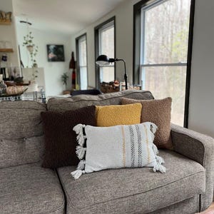 Teddy Bouclé Throw Pillow Cover | Cozy Plush Cushion for Bed, Sofa & Couch | Warm Minimal Home Decor | 18x18 inches image 5