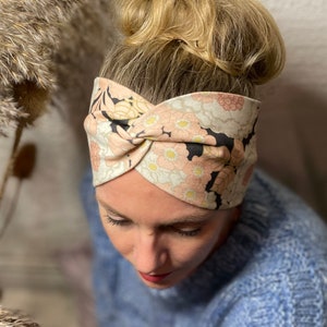 Organic Headbands for women | Stretchy cotton jersey | Unique Prints designed by seller | Limited edition| Hairband | Twisted headband