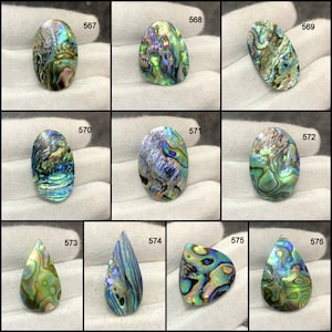 Gorgeous Top Grade Quality 100% Natural Abalone Shell Cabochon Loose Gemstone Jewelry Making Stone, Low Price Gemstone