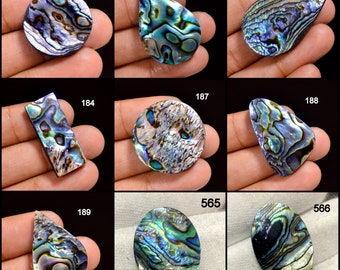 Dazzling Top Grade Quality 100% Natural Abalone Shell Cabochon Loose Gemstone Jewelry Making Stone, Low Price Gemstone