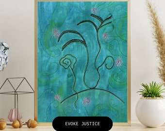 experience JUSTICE,  channeled drawing for MEDITATION on bringing BALANCE back, spiritual poster printable, Light Codes Art Activation