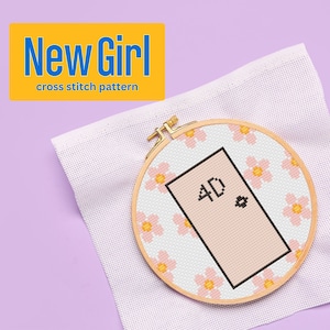 Apartment 4D New Girl Cross Stitch Pattern Digital Download