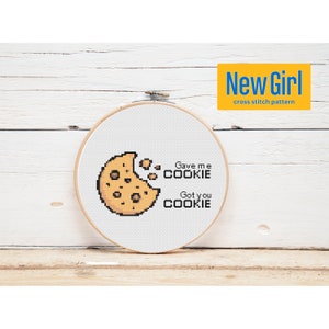 Mi hai regalato un biscotto, ti ho preso un biscotto Punto croce nuova ragazza