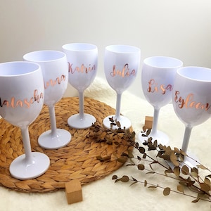 JGA wine glasses/ personalized/ plastic/ gift/