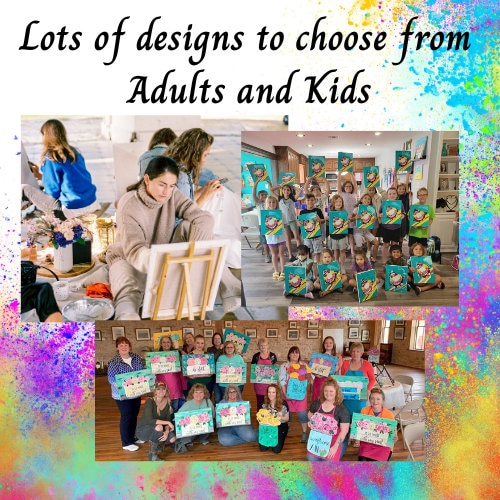 Paint Party Kits for All Occasions, Paint and Sip DIY, Party Kits for