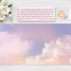 Desk pad Celestial Pastel, Mouse pad, Mouse mat, Extra Large, Laptop Mat, Gaming Setup, Trendy Workspace, Desk Accessory Decor