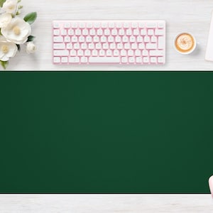 Desk pad Green Greenfinch, Mouse pad, Mouse mat, Extra Large, Laptop Mat, Gaming Setup, Trendy Workspace, Desk Accessory Decor