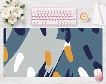 Desk pad Abstract Modern, Mouse pad, Mouse mat, Extra Large, Laptop Mat, Gaming Setup, Trendy Workspace, Desk Accessory Decor