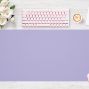 Desk pad Liliac Pastel, Mouse pad, Mouse mat, Extra Large, Laptop Mat, Gaming Setup, Trendy Workspace, Desk Accessory Decor
