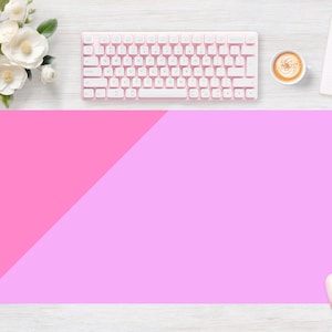 Desk pad Pink Vivid Ballerina Bicolor, Mouse pad, Mouse mat, Extra Large, Laptop Mat, Gaming Setup, Trendy Workspace, Desk Accessory Decor