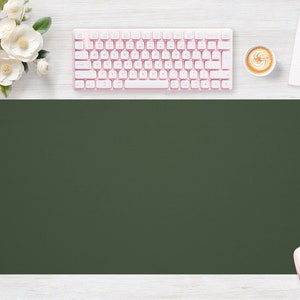 Desk pad Green Caki, Mouse pad, Mouse mat, Extra Large, Laptop Mat, Gaming Setup, Trendy Workspace, Desk Accessory Decor