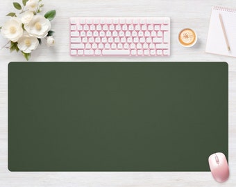 Desk pad Green Caki, Mouse pad, Mouse mat, Extra Large, Laptop Mat, Gaming Setup, Trendy Workspace, Desk Accessory Decor