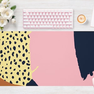 Desk pad Abstract Pattern, Mouse pad, Mouse mat, Extra Large, Laptop Mat, Gaming Setup, Trendy Workspace, Desk Accessory Decor