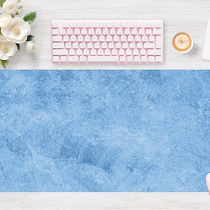 Desk pad Blue Light Sponged, Mouse pad, Mouse mat, Extra Large, Laptop Mat, Gaming Setup, Trendy Workspace, Desk Accessory Decor