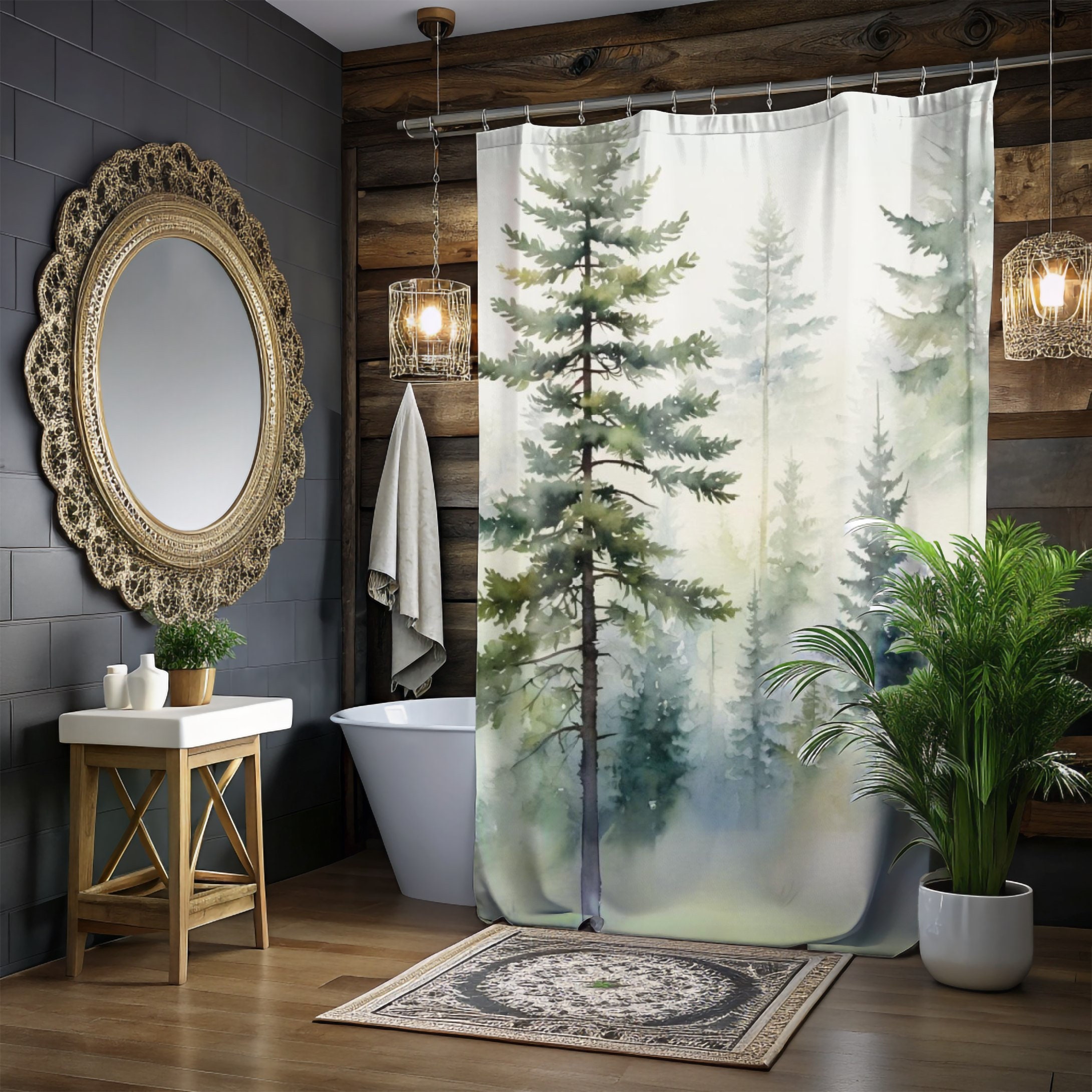 Woodland Trail Shower Curtain NCU0DQQ0674