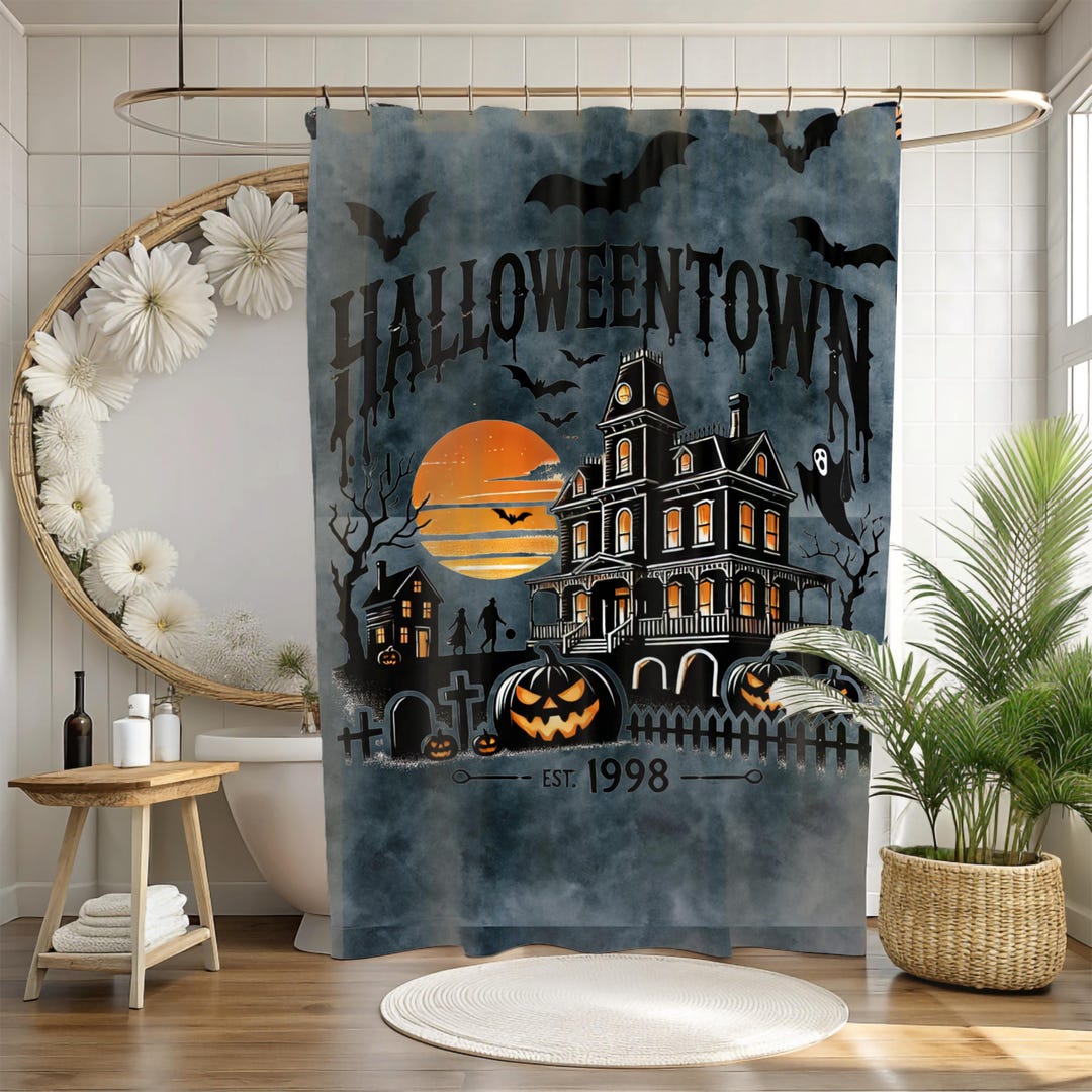 Vintage Halloween Shower Curtain