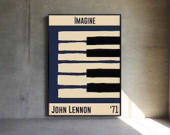 ビートルズ ルーフトップ コンサート: ジョン レノン 24 x 36 インチ