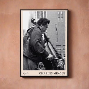 Póster de jazz de Charles Mingus / Impresión de jazz / Póster de concierto / Compre 3 y obtenga un 15% de descuento con el código DALSTON3
