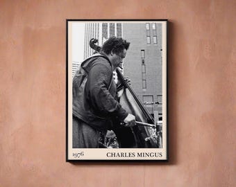 Charles Mingus Jazz Poster | Jazz Print | Concert Poster | Buy 3 get 15% off use code DALSTON3