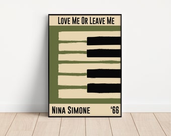 Nina Simone Wall Art | Music Wall Art | Jazz Print | Buy 3 get 15% off use code DALSTON3