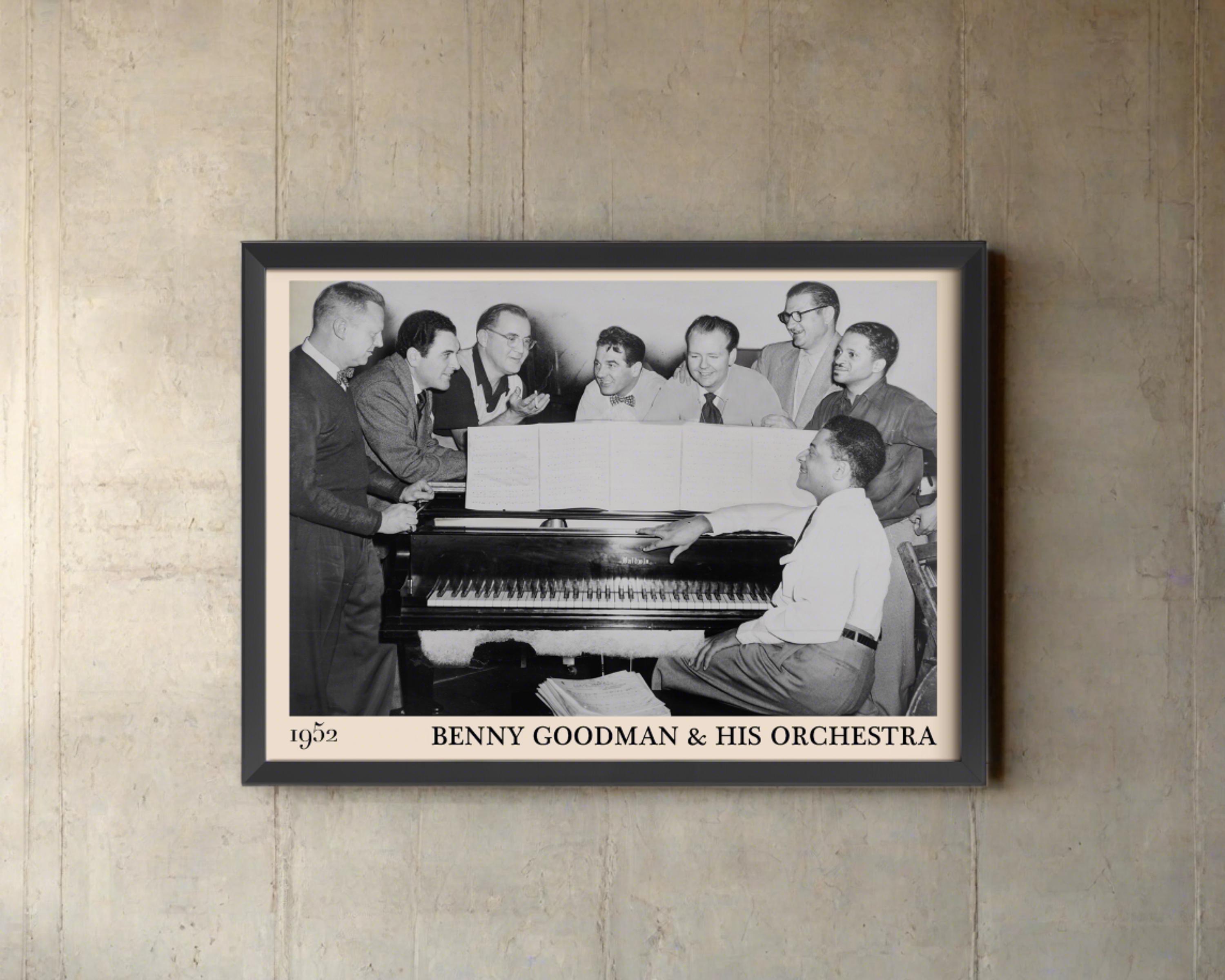 Benny Goodman & His Orchestra | Jazz Poster | Music Gift | Retro Print | Buy 3 get 15% off use code DALSTON3