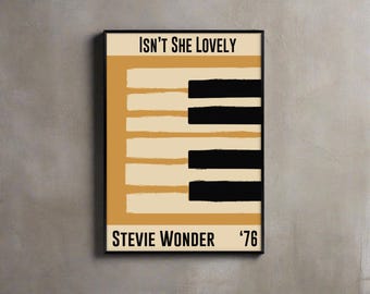 Stevie Wonder Poster | Music Wall Art | Jazz Print | Buy 3 get 15% off use code DALSTON3