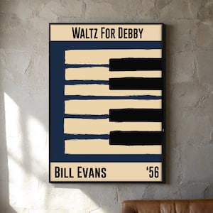 Pôster de Bill Evans | Arte de parede musical | Impressão de jazz | Compre 3 e ganhe 15% de desconto, use o código DALSTON3