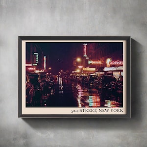 Póster de jazz de la calle 52 de Nueva York / Impresión de jazz / Póster de concierto / Compre 3 y obtenga un 15% de descuento con el código DALSTON3