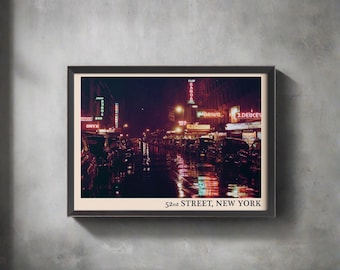 52nd Street New York Jazz Poster | Jazz Print | Concert Poster | Buy 3 get 15% off use code DALSTON3