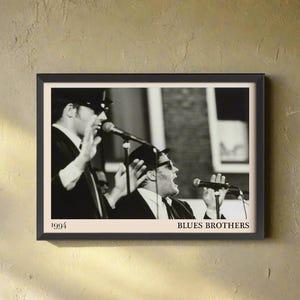 The Blues Brothers Cool Poster | Jazz Print | Concert Poster | Buy 3 get 15% off use code DALSTON3