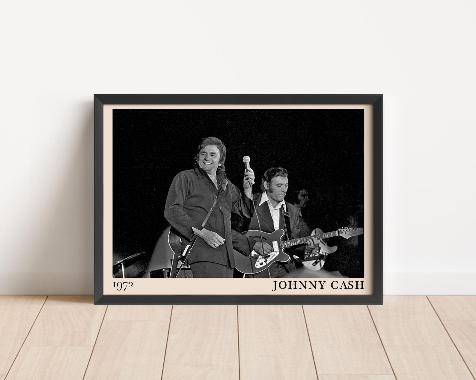 Johnny Cash Vintage Music Poster: Black and White Photography Print - Etsy