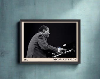Oscar Peterson Landscape Jazz Poster | Jazz Print | Concert Poster | Buy 3 get 15% off use code DALSTON3