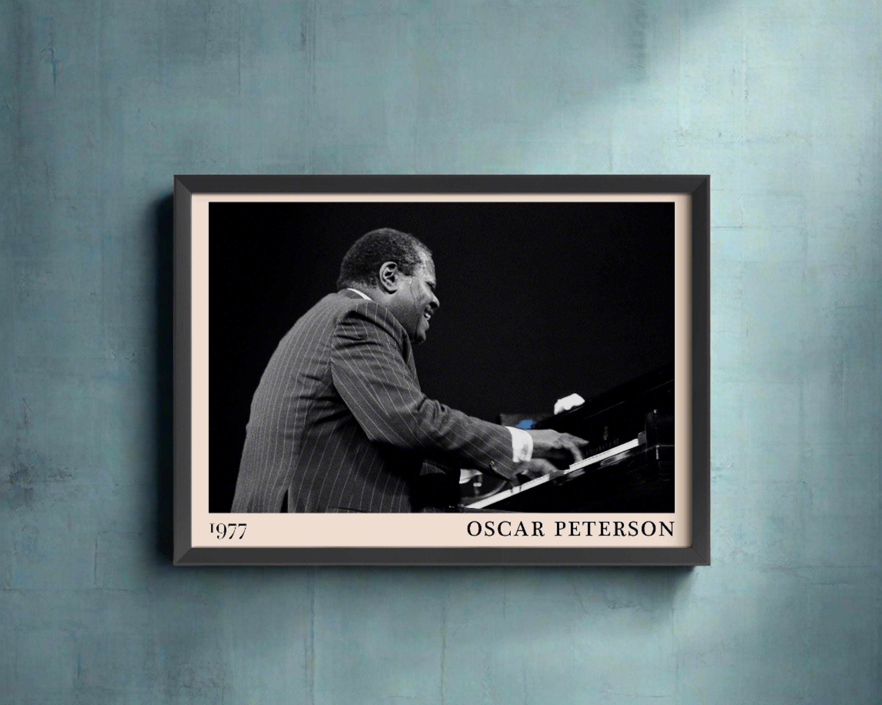 Oscar Peterson Landscape Jazz Poster | Jazz Print | Concert Poster | Buy 3 get 15% off use code DALSTON3