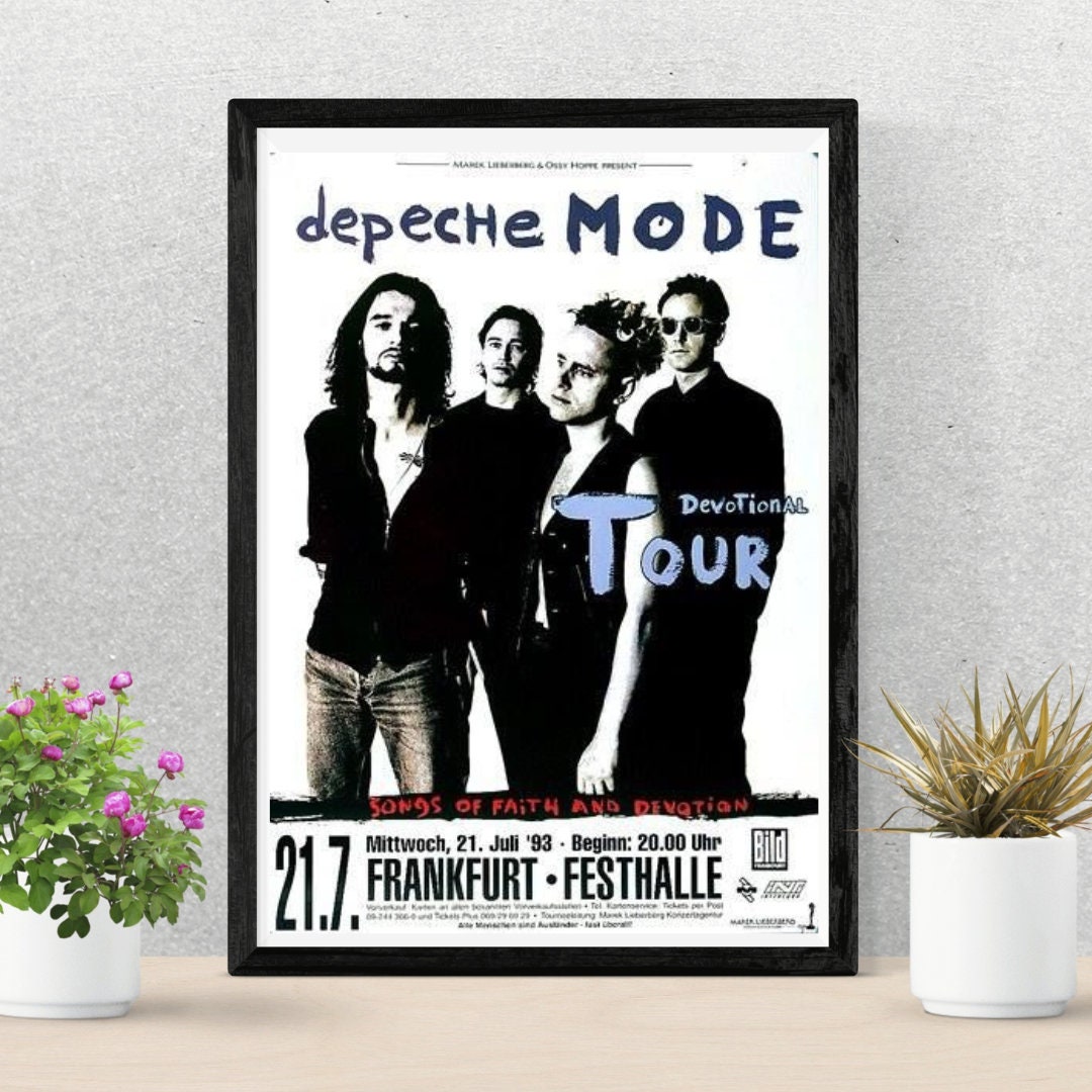 Depeche Mode Poster Devotional Tour 1993 Depeche Mode Etsy