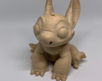 3d gedruckter hölzerner Stitch auch in babyblau Matte pla, mattem lila pla und mattem grauen pla