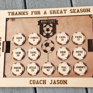 Soccer Coaches Award, Soccer Coaches Gift, Personalized Soccer Gift, Custom Coaches Memorial