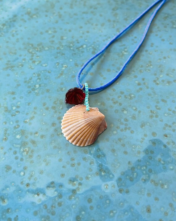 Handmade shell necklace deals