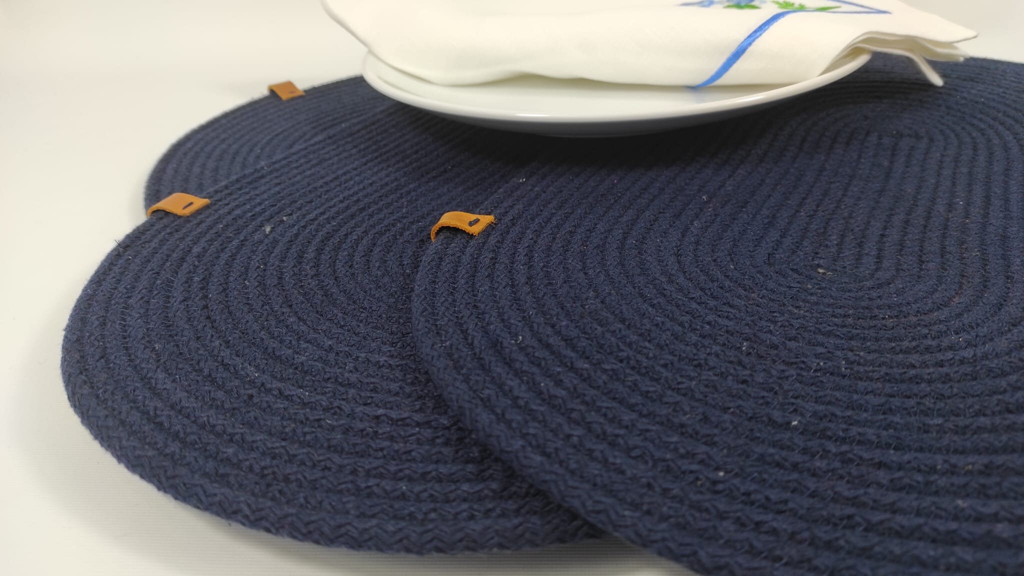 Cotton Rope Placemats, Cotton Rope Coaster, Handmade Natural Colorfull