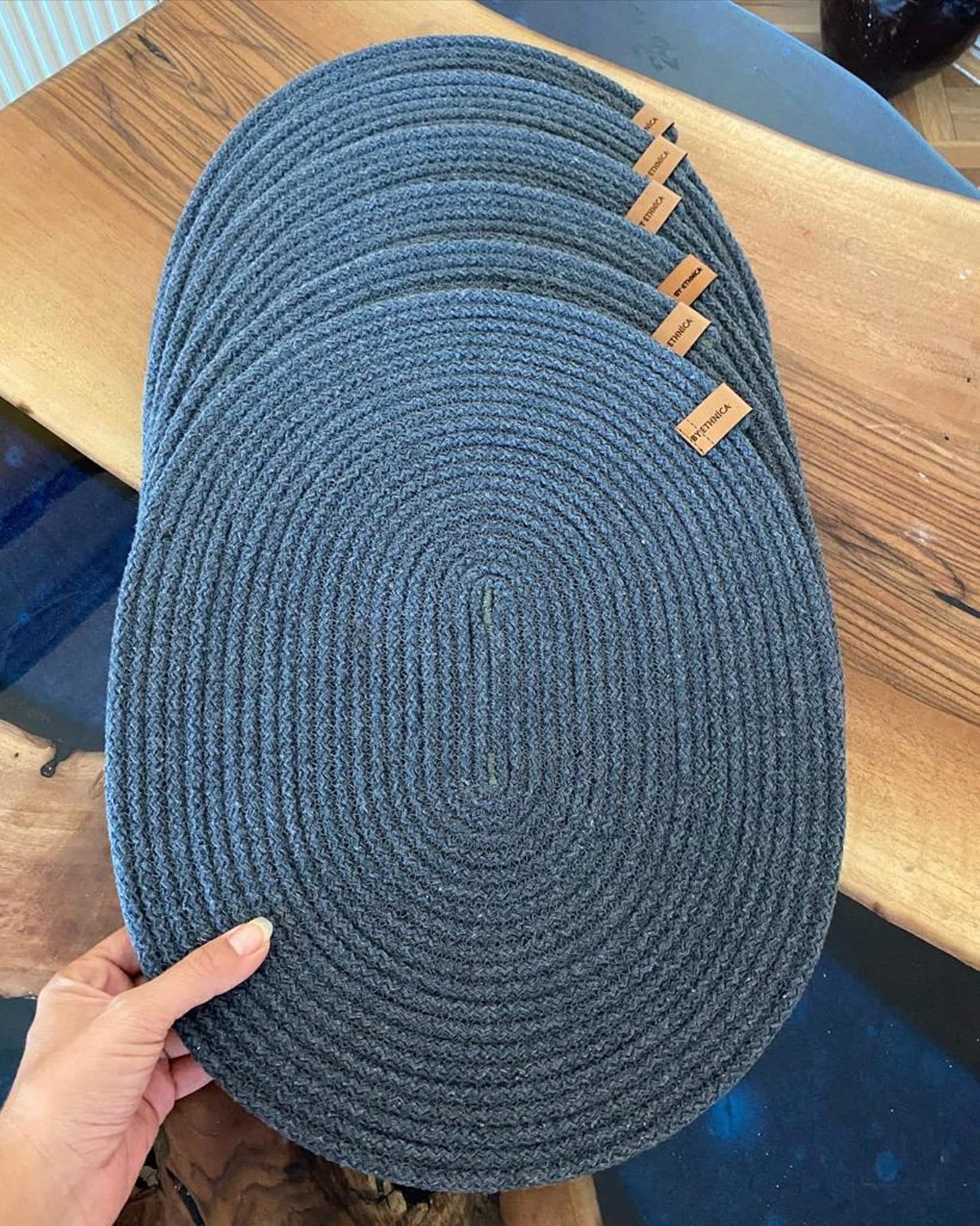 Cotton Rope Placemats, Cotton Rope Coaster, Handmade Natural Colorfull