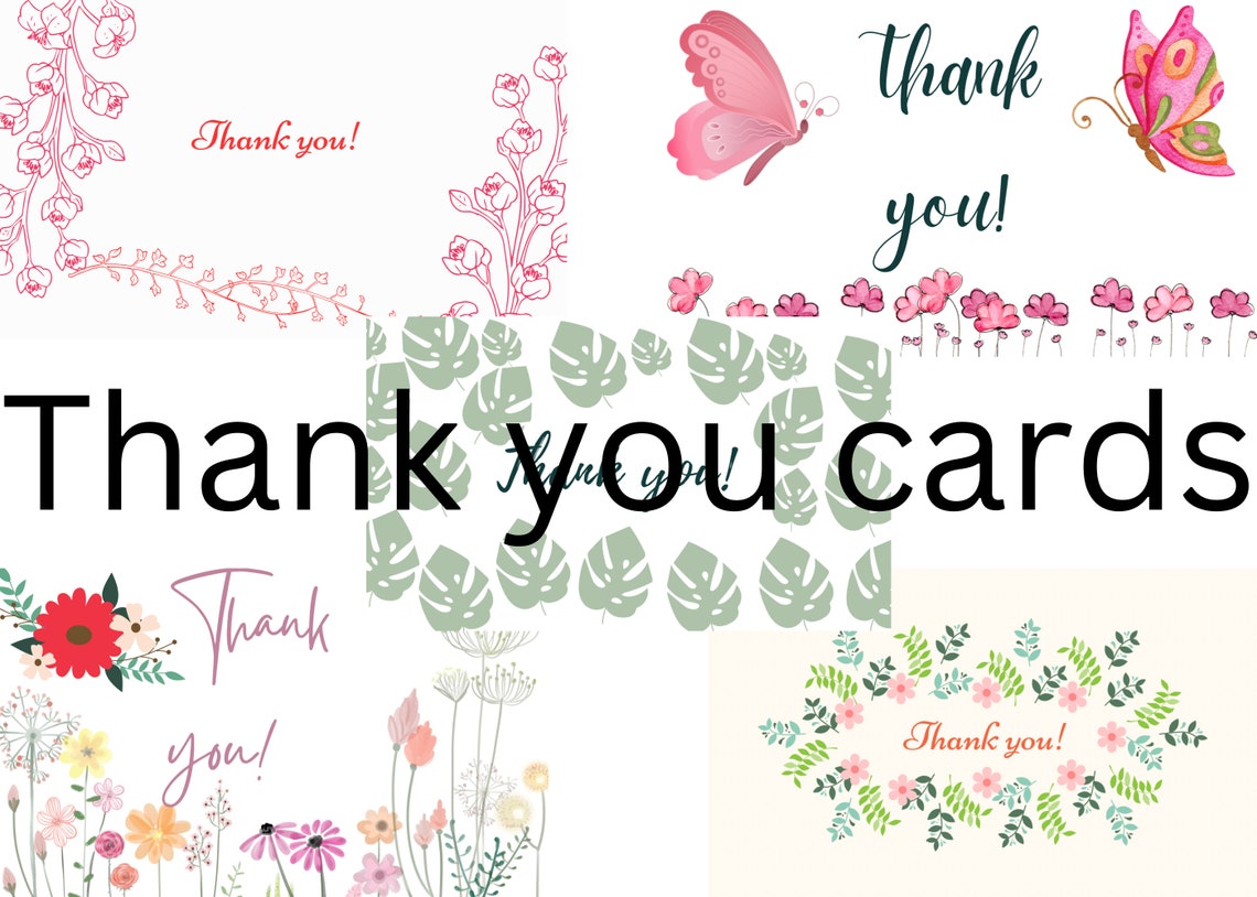Printable Thank You Cards| Thank You Cards for Printing| Print Your ...