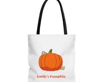 Personalized Halloween Trick or Treat Tote