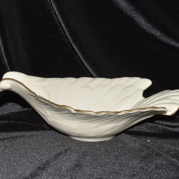 Vintage Lenox Fine China DOVE DISH w/24K Gold Trim & Original Gold Foil Label