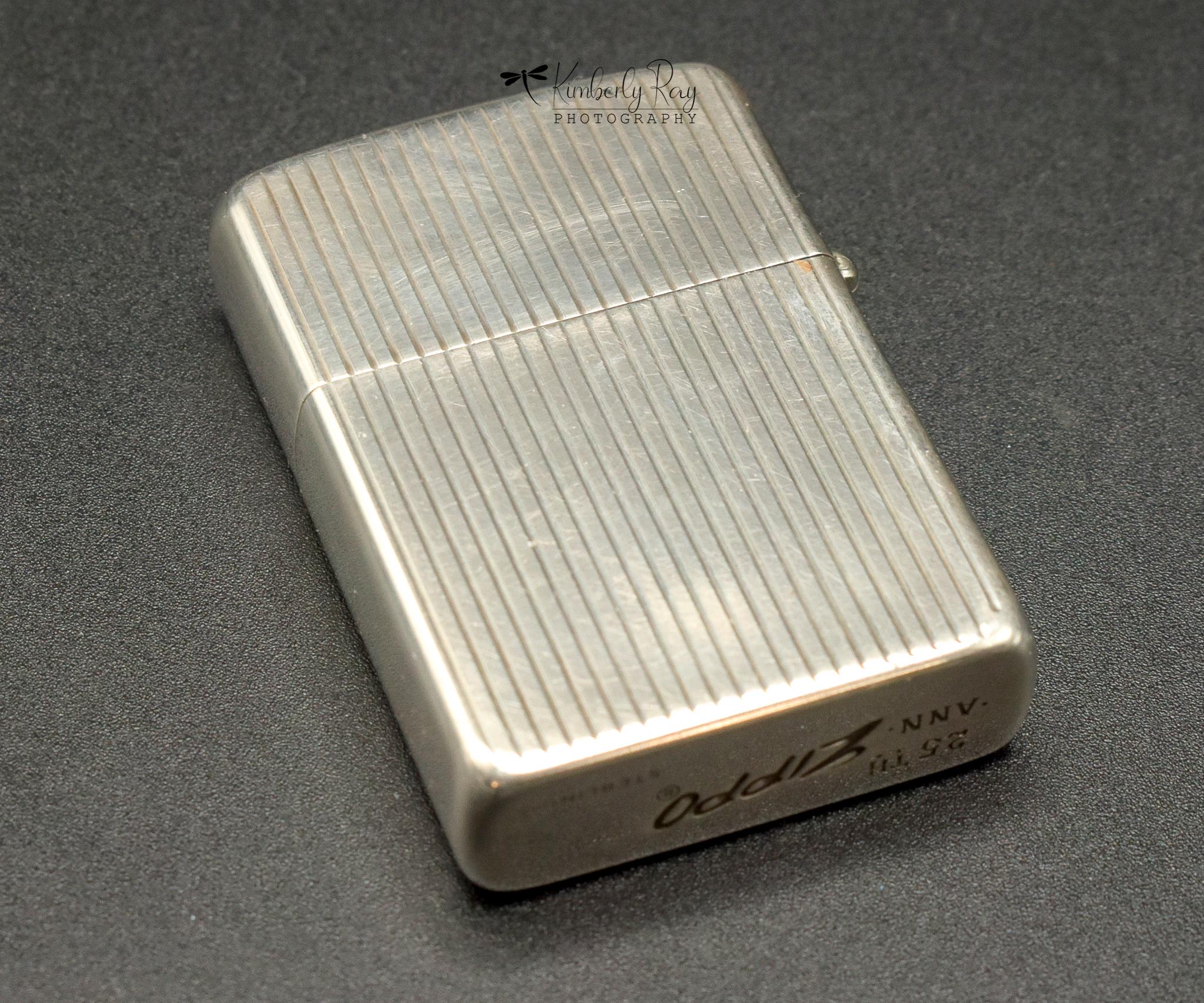 C. 1956 Sterling Silver ZIPPO Engine Turned Full Lighter W