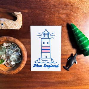 New England Lighthouse Sticker | Lighthouse Sticker | East Coast Sticker | Lighthouse Decal | New England Tourism | Love New England