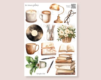 Simple Life | Printable Planner and Journal Stickers