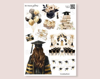Graduation | Printable Planner and Journal Stickers