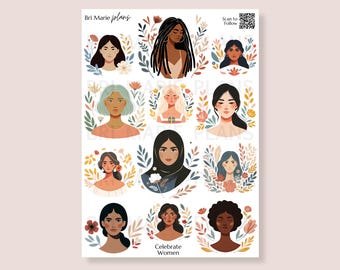 Celebrate Women | Printable Planner and Journal Stickers for International Women’s Day