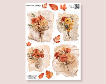Herbst Journal Elemente | Druckbare Planer Sticker