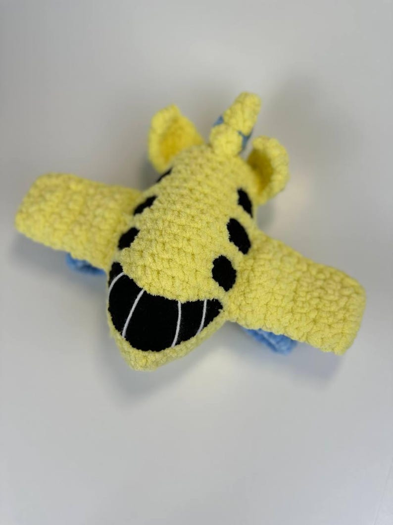 Patrón de avión a crochet en PDF, tutorial de amigurumi de avión para principiantes imagen 15